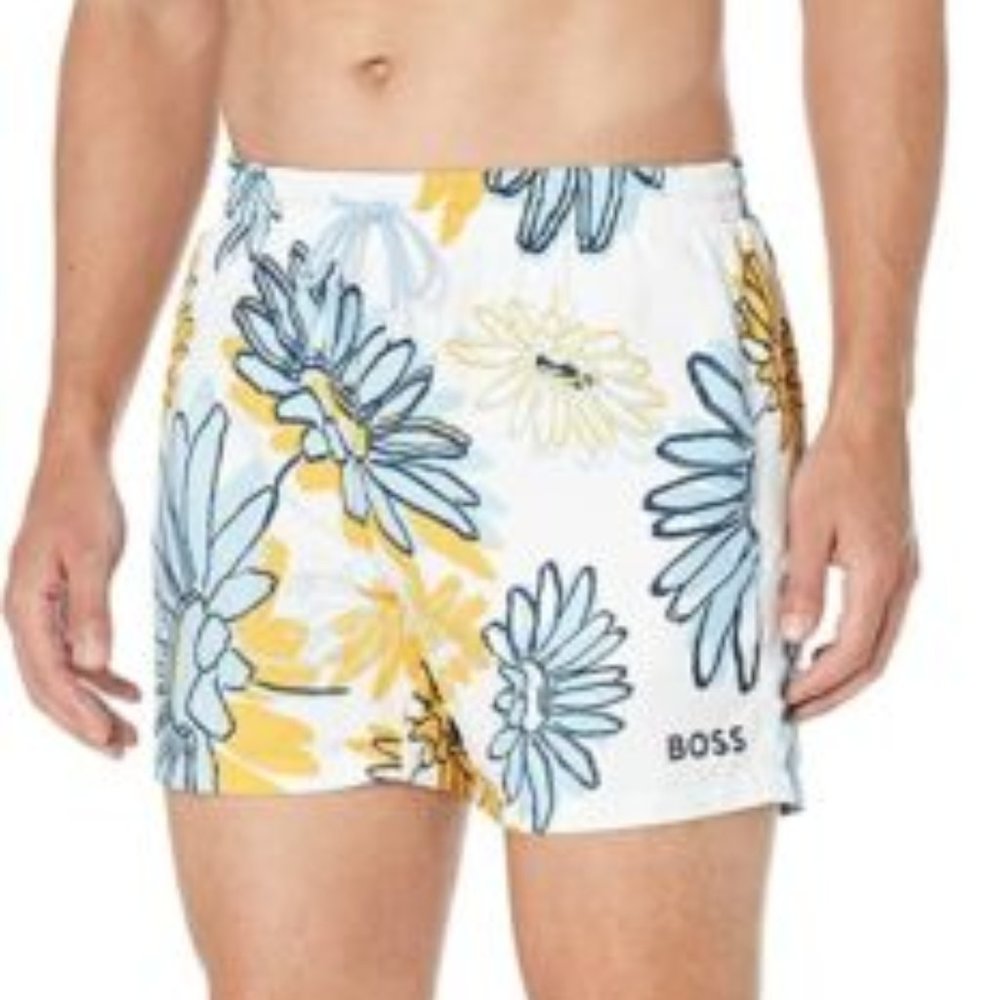 New  BOSS Men's Standard Piranha Swim Trunks Size Small